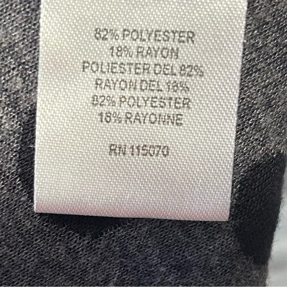 Nina Leonard Playful Classic Navy & Grey Polka Dot Mini Dress Size L - Picture 8 of 8